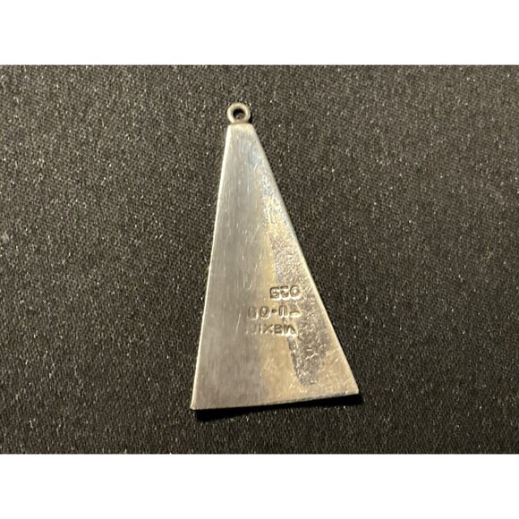 Taxco 925 Pendant Reconstituted Turquoise - Picture 4 of 5